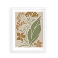 Plakat w ramie 40x50 - Subtelność Utajona - nowoczesny plakat, roślinność - rama biała