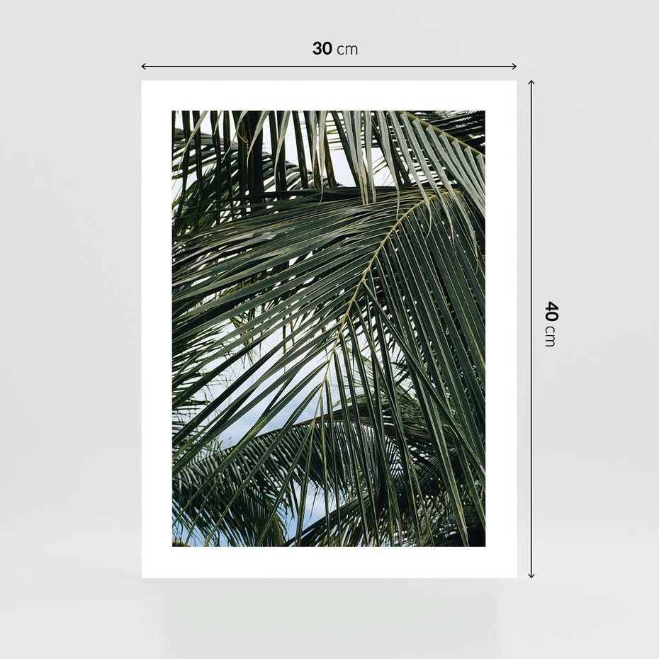 Plakat bez ramy 30x40 - Wakacyjna Magia - palmy, tropiki
