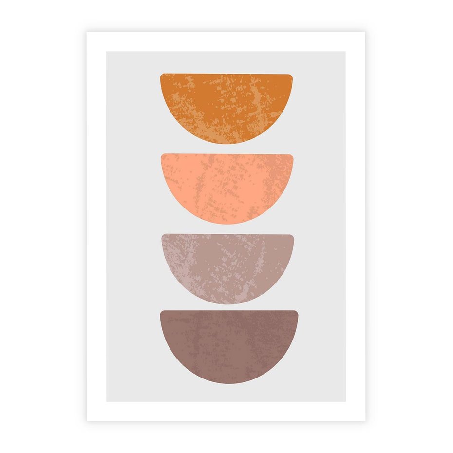 Plakat bez ramy 30x40 - Minimalizm i Geometria - minimalistyczny obraz, mid-century styl