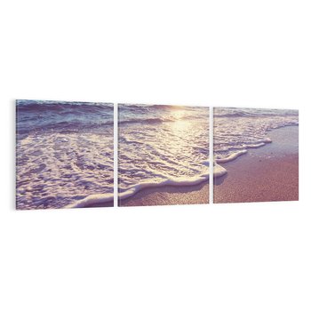 Obraz na płótnie 150x50 - Plaża: błogie chwile nad morzem - plaża, morze