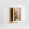 Plakat w ramie 30x40 - Odkryj tajemnice miasta - uliczka, perspektywa - rama biała