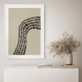 Plakat bez ramy 21x30 - Migotliwa Innowacyjna Ekspresja - boho plakat, czarne kropki kreski