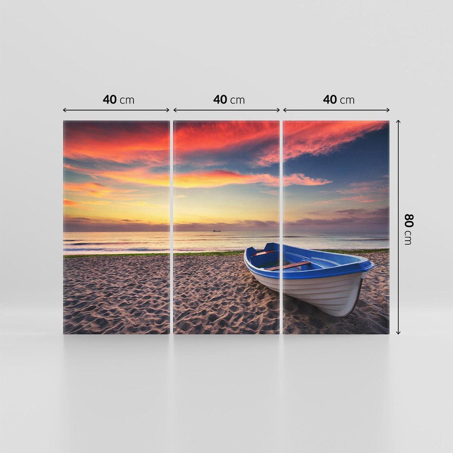 Obraz na płótnie 120x80 - Spokój nad morzem - morze, plaża