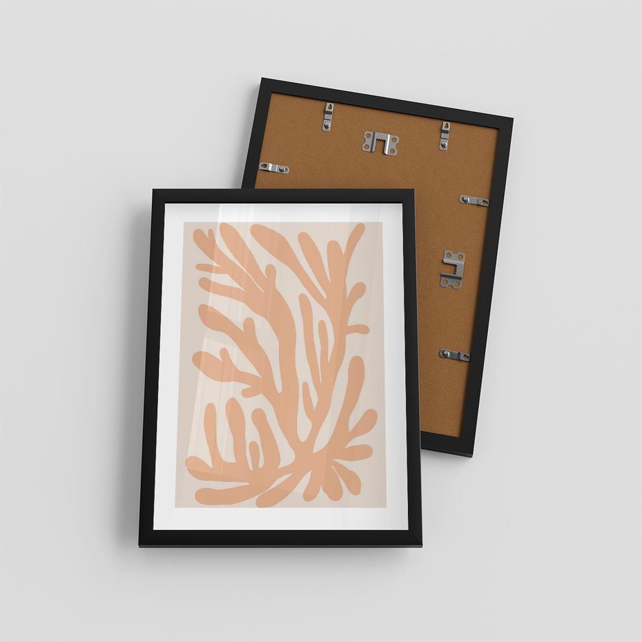 Plakat w ramie 30x40 - Rozkwitające Abstrakcje - nowoczesna sztuka, plakat modern - rama czarna