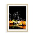 Plakat w ramie 50x70 - Owoce w Restauracji - owoce, kuchnia - rama drewno