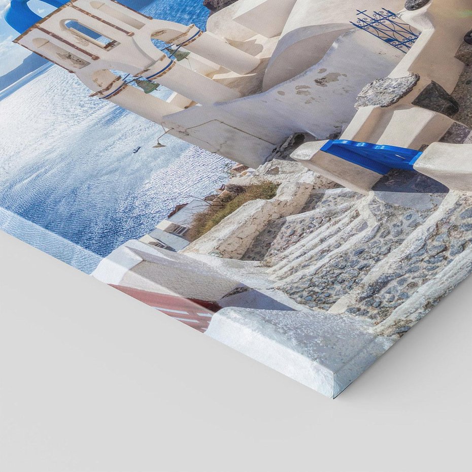 Obraz na płótnie 70x100 - Uroki Santorini we Włoszech - Santorini, Włochy