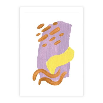 Plakat bez ramy 21x30 - Kolorowe Pastelowe Spektrum - akwarela, minimalizm