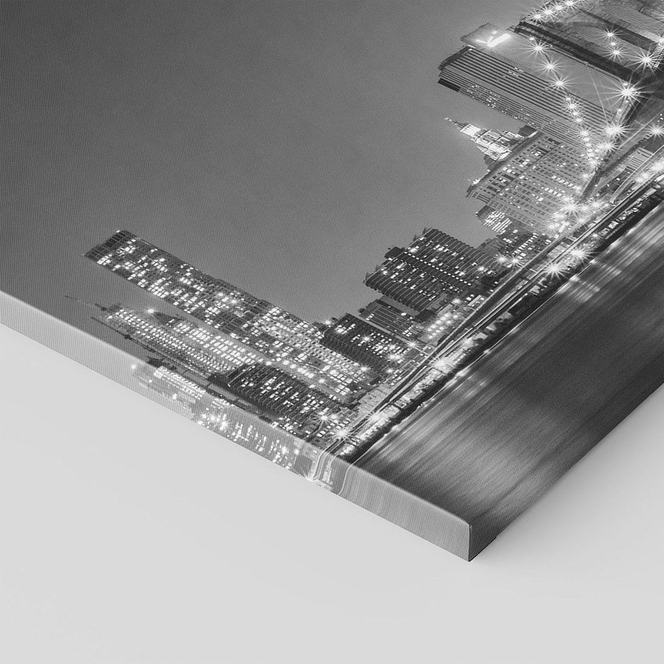 Obraz na płótnie 60x60 - Most w nocnym blasku - Nowy Jork, most