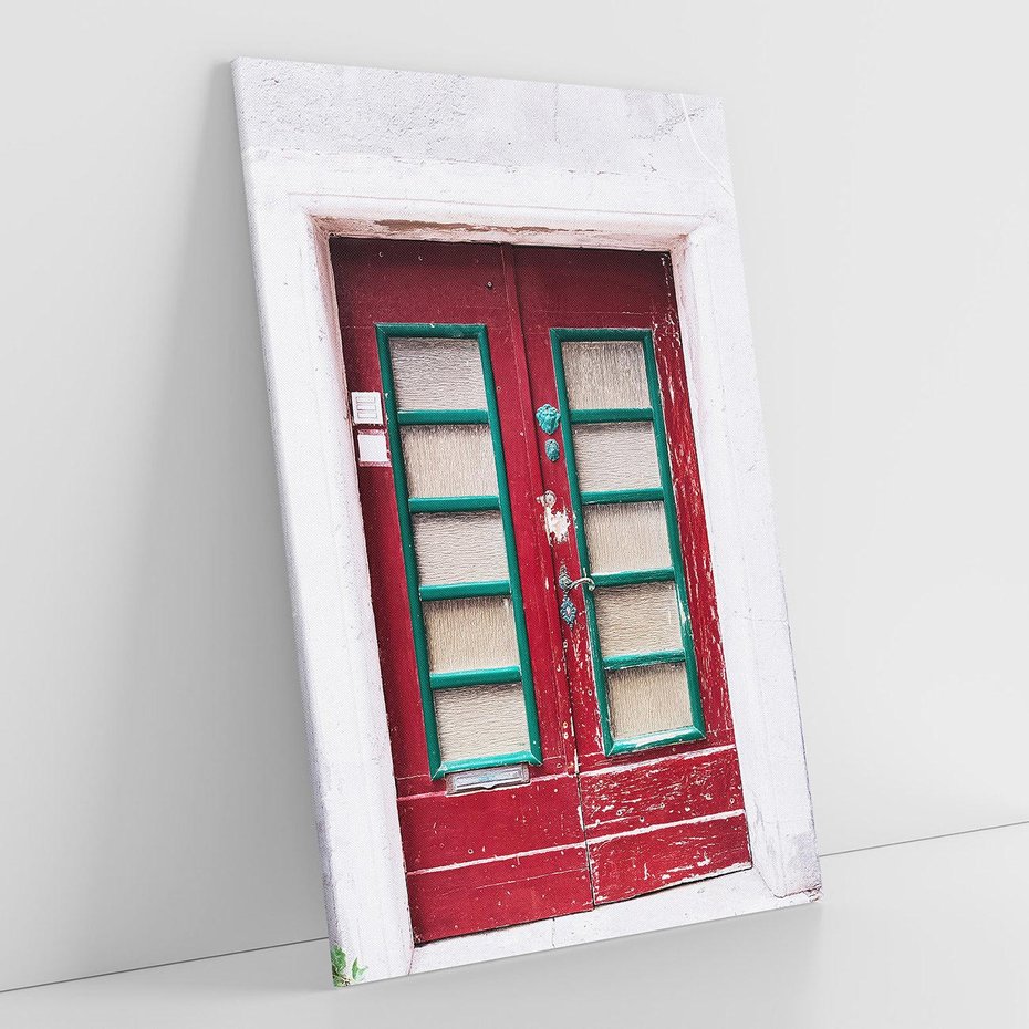 Obraz na płótnie 80x120 - Retro Przez Drzwi - drzwi, retro