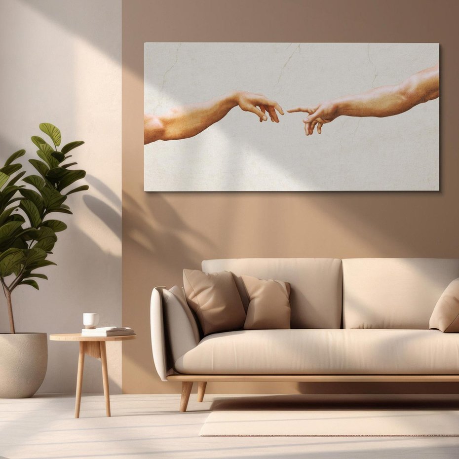 Obraz na płótnie 100x50 - Antyczna Twórczość - inspiracja, Michał Anioł