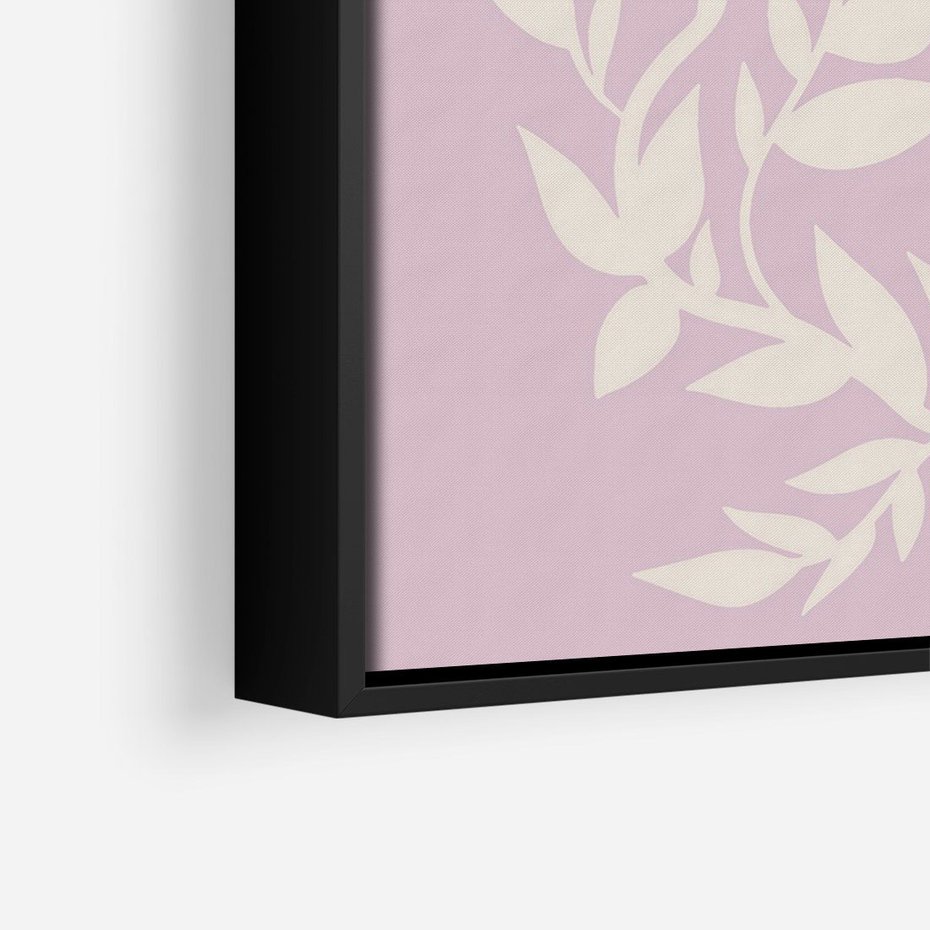 Obraz w ramie 70x100 - Kwiatowa Kreatywność - nowoczesny plakat, roślinne motywy - rama czarna