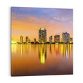 Obraz na płótnie 50x50 - miasto świateł - Miami, Floryda