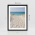 Plakat w ramie 30x40 - Harmonia plażowego morza - plaża, morze - rama czarna