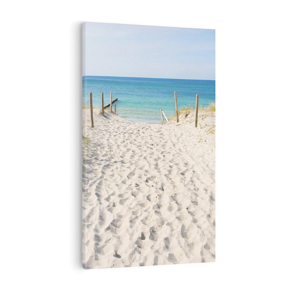 Obraz na płótnie 80x120 - Harmonia plażowego morza - plaża, morze