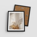 Plakat w ramie 40x50 - mpresyjne układy traw - boho, trawy - rama czarna