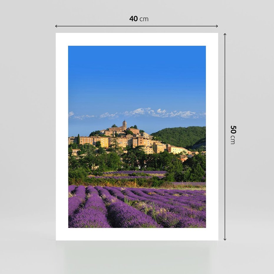 Plakat bez ramy 40x50 - Prowansalska Aura - lawenda, Prowansja