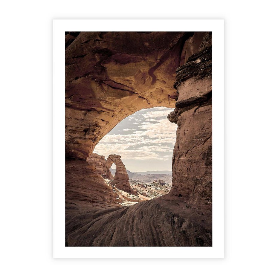 Plakat bez ramy 50x70 - Kanionowy Labirynt - pustynia, skały