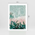 Plakat bez ramy 21x30 - Rajski Stan - pastelowy krajobraz, nowoczesny plakat