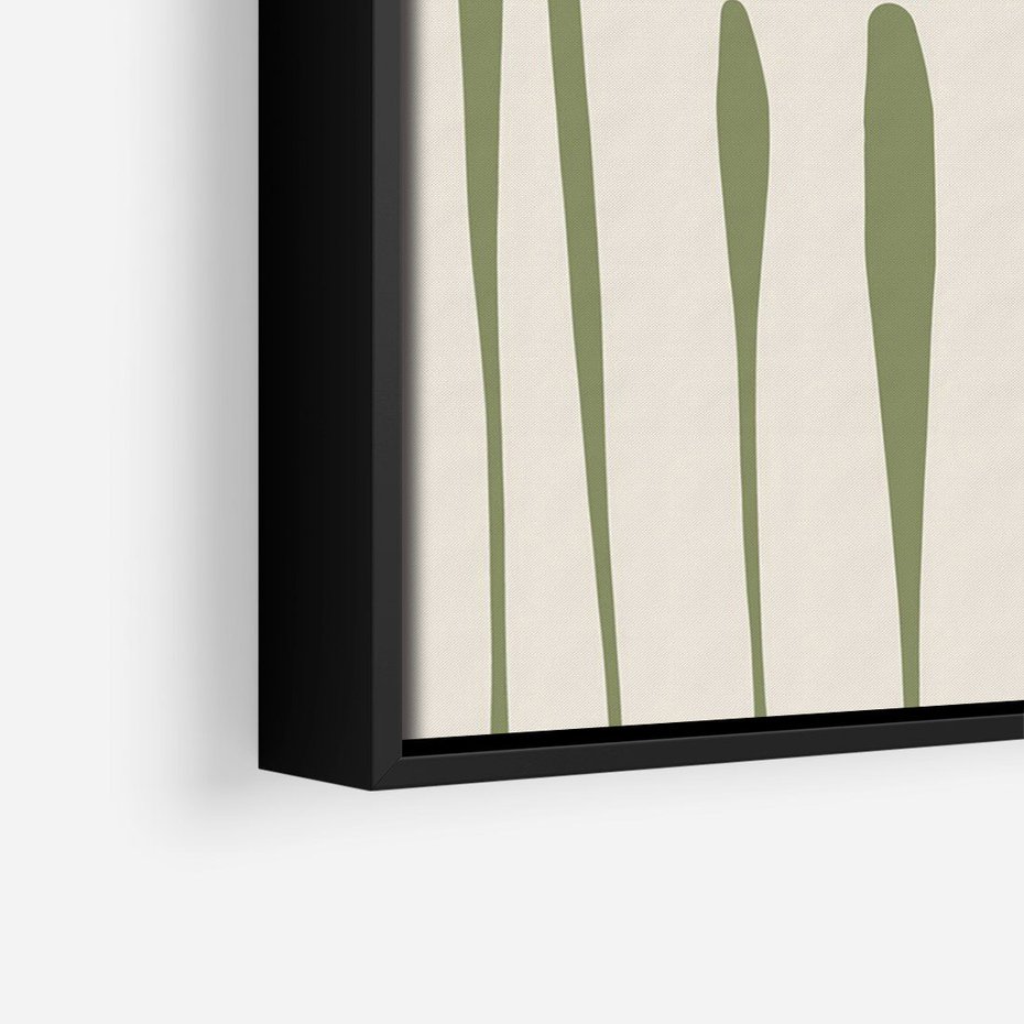 Obraz w ramie 70x100 - Akwarelowe Echa Przyrody - kwiaty, nowoczesny plakat - rama czarna