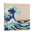 Obraz na płótnie 50x50 - "Wielka Fala u wybrzeży Kanagawy" Katsushiki Hokusai - Reprodukcja - reprodukcja, obraz na płótnie