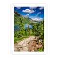 Plakat bez ramy 21x30 - Jezioro górskie: harmonia natury - jezioro, góry