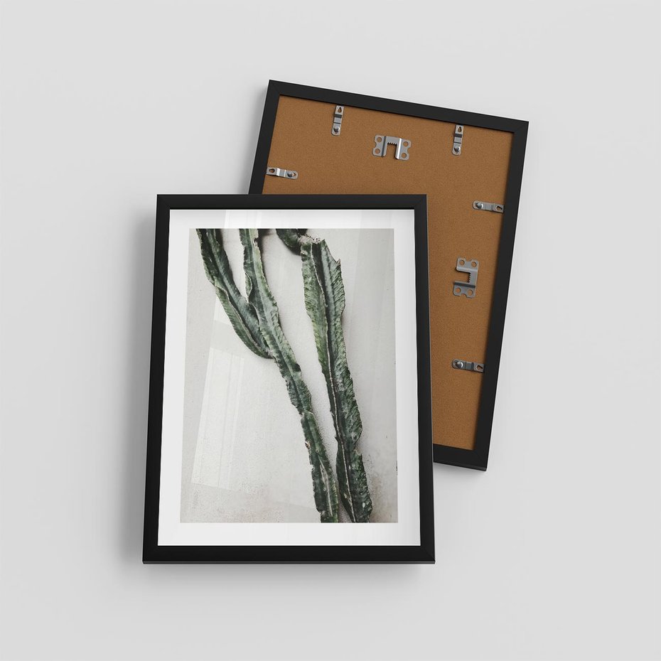 Plakat w ramie 30x40 - Zielona Roślina z Liśćmi - zielona roślina, liście - rama czarna