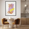 Plakat bez ramy 21x30 - Kolorowe Pastelowe Spektrum - akwarela, minimalizm