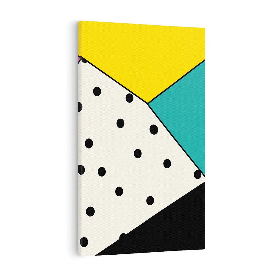 Obraz na płótnie 80x120 - Wesołe Geometryczne Kształty - geometryczne kształty, abstrakcja