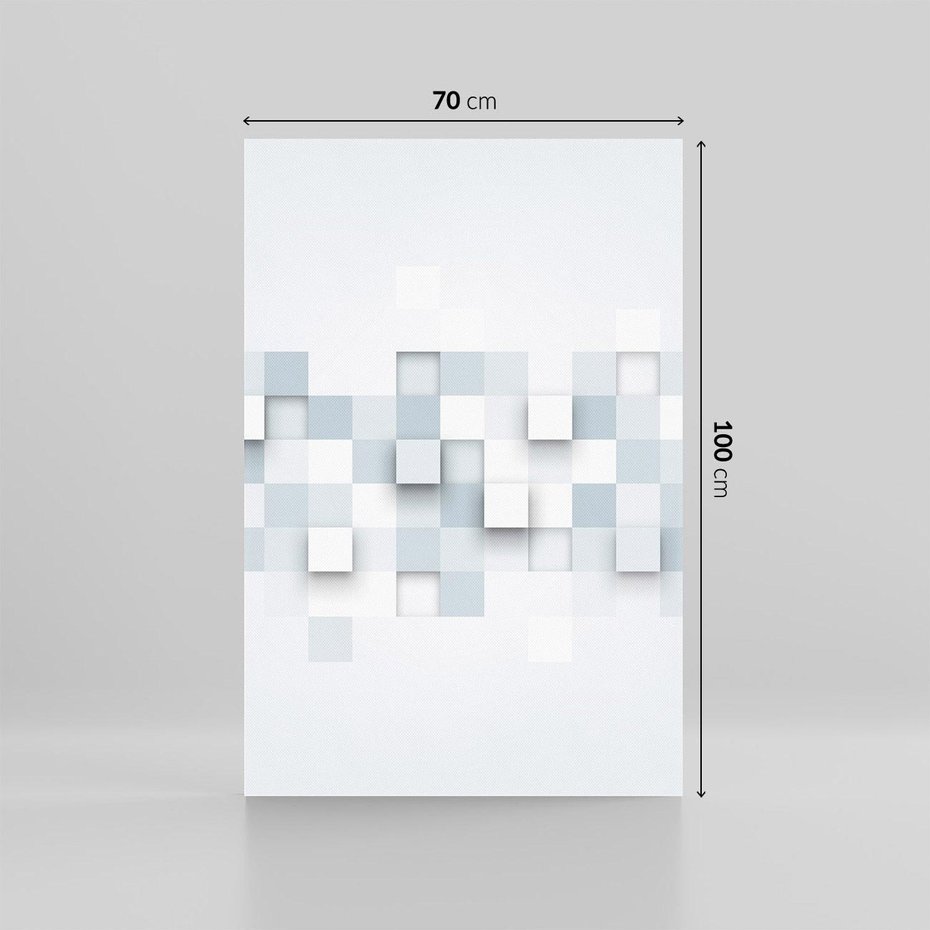 Obraz na płótnie 70x100 - Trójwymiarowe formy geometryczne - geometria, 3D