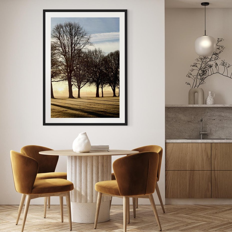 Plakat bez ramy 40x50 - Siła natury - drzewa, pole