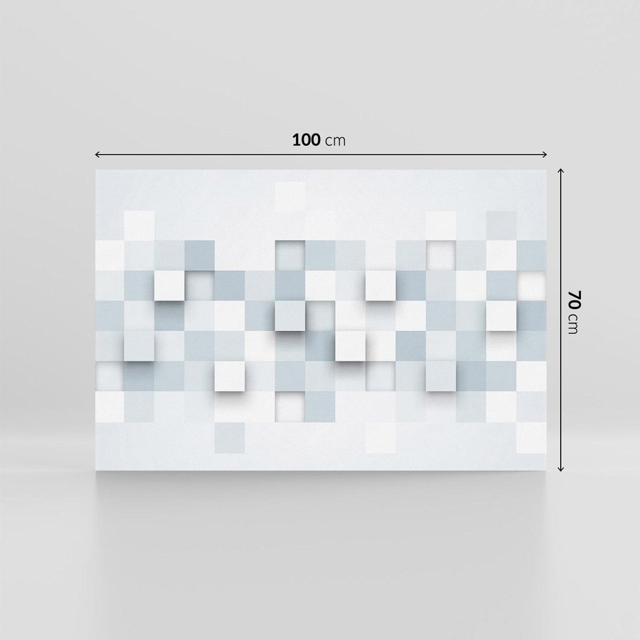 Obraz na płótnie 100x70 - Trójwymiarowe formy geometryczne - geometria, 3D