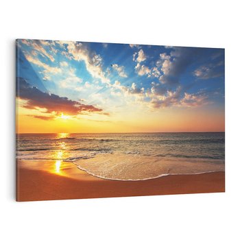 Obraz na płótnie 100x70 - Idylliczna plaża: Morze i ocean - plaża, morze