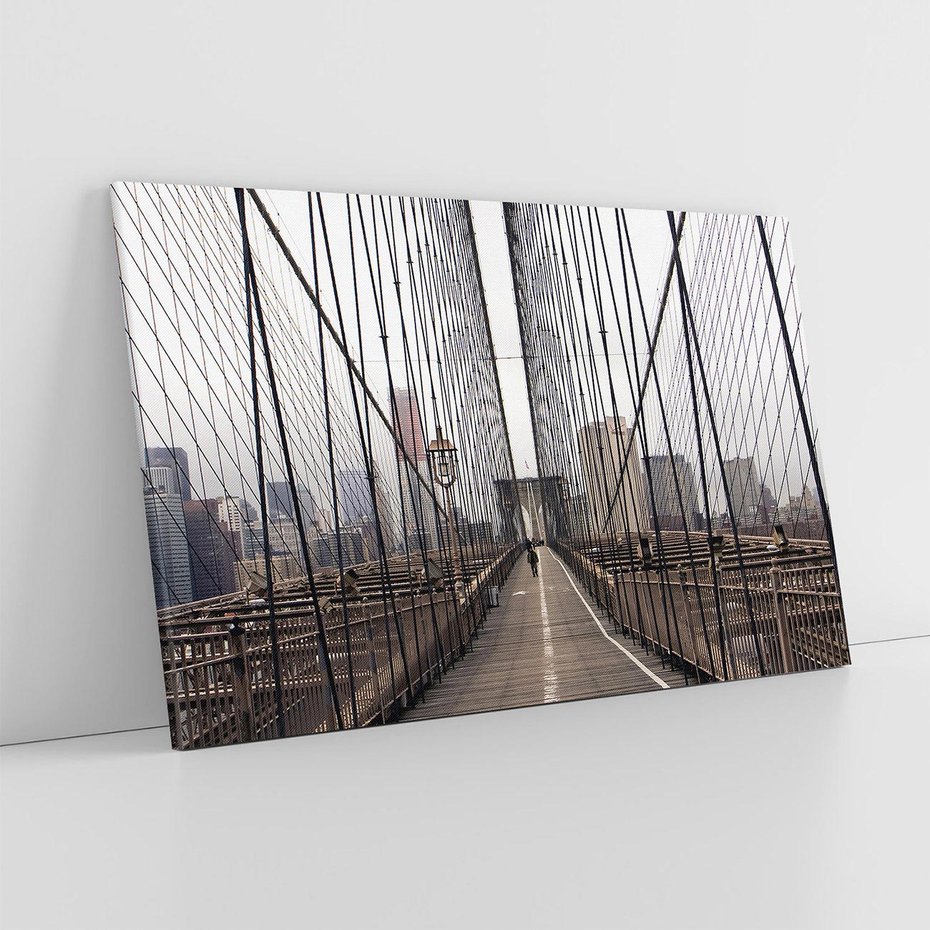 Obraz na płótnie 100x70 - Nowoczesna Linia - most, nowoczesna