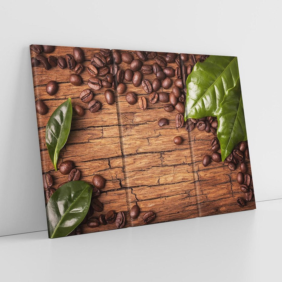 Obraz na płótnie 120x80 - Zmysłowa kawa: aromat i smak - kawa