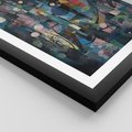 Plakat w ramie 50x70 - Rozbijając Granice Kreatywności - abstrakcyjny obraz, sztuka abstrakcji - rama czarna
