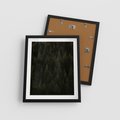 Plakat w ramie 40x50 - Ciemny las iglasty - las, iglasty - rama czarna