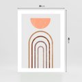 Plakat bez ramy 30x40 - Geometryczny Blask Złota - grafika, złoto