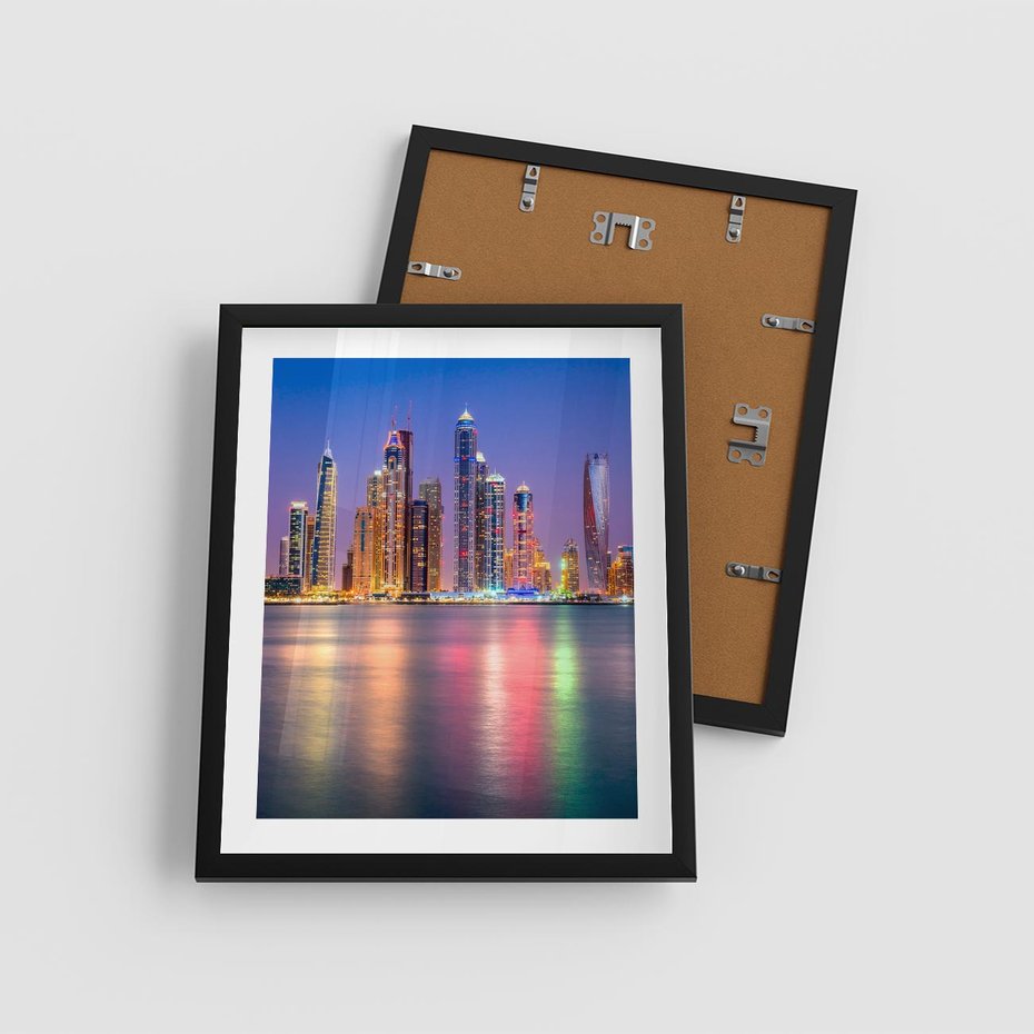 Plakat w ramie 40x50 - Nowy Jork: pulsujące miasto - Nowy Jork, miasto - rama czarna