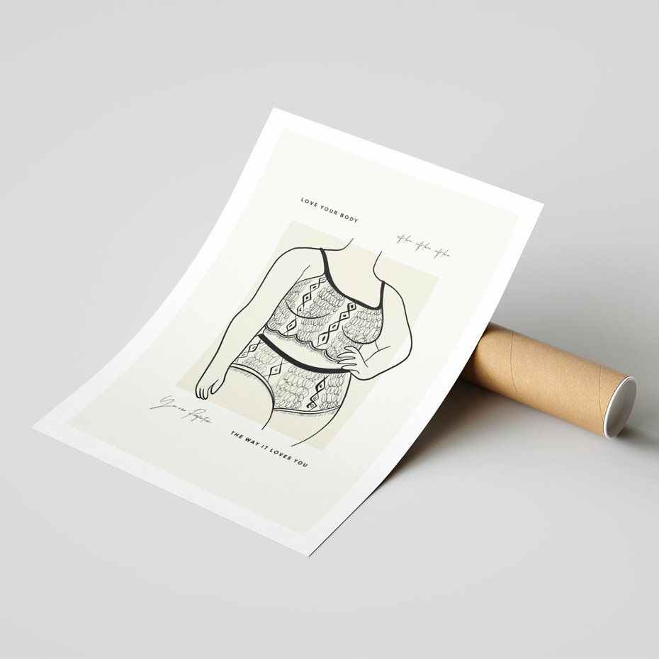 Plakat bez ramy 50x70 - Spojrzenia Wewnętrznych Widoków - nowoczesna sztuka kobieca, plakat