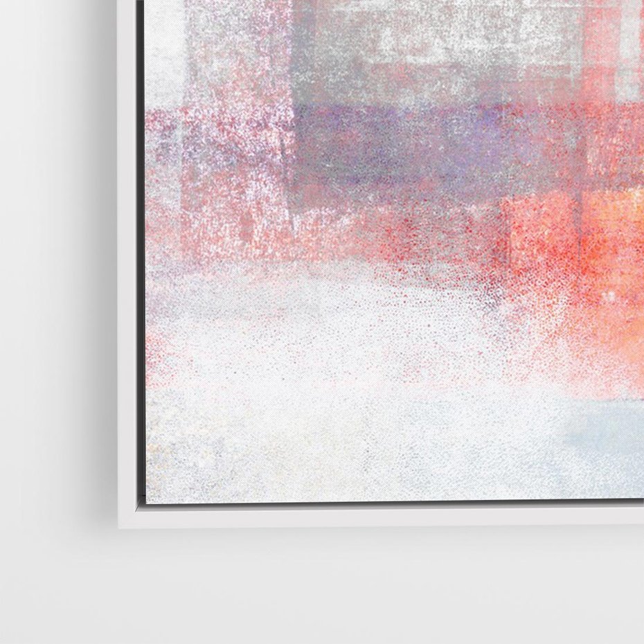 Obraz w ramie 120x80 - Burza Emocji - wyrazista abstrakcyjna sztuka, dramatyzm - rama biała