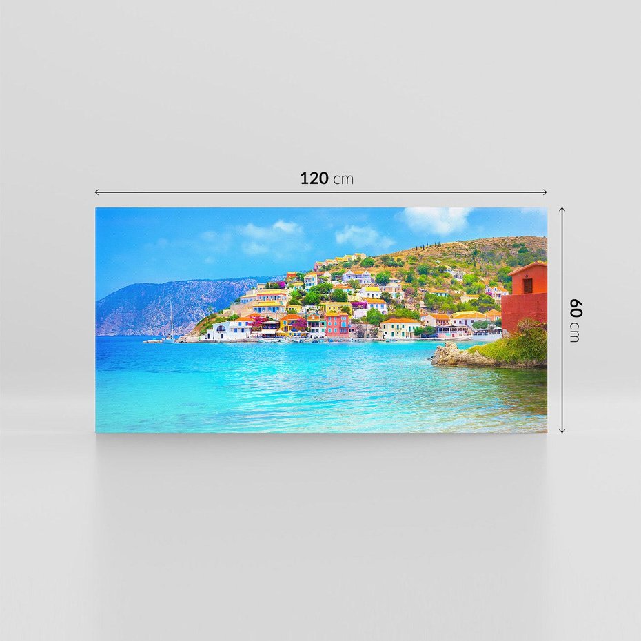 Obraz na płótnie 120x60 - Urok greckich wysp nad morzem - Grecja, morze