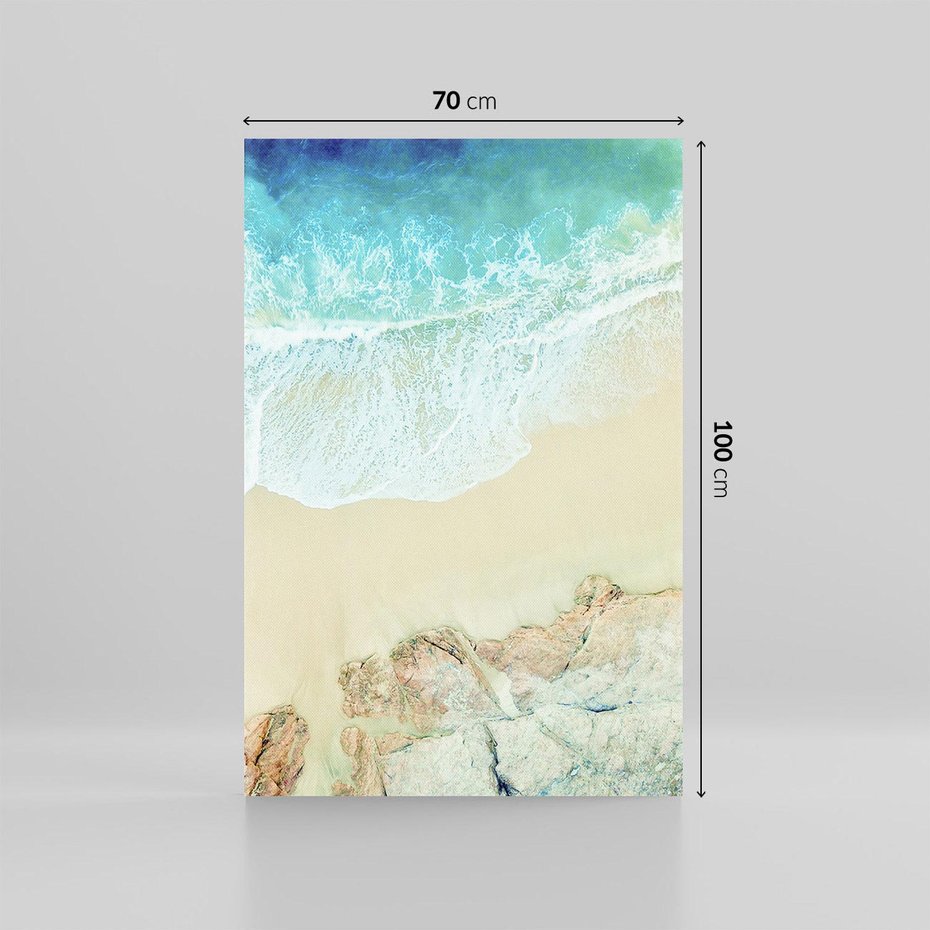 Obraz na płótnie 70x100 - Turkusowe Skrzydła - morze, plaża