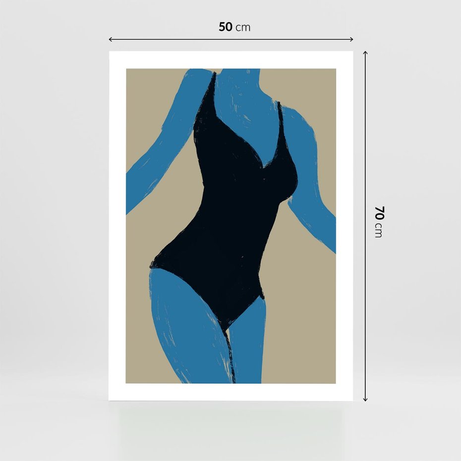 Plakat bez ramy 50x70 - Zaklęta Kompozycja - abstrakcyjny plakat, nowoczesna sztuka