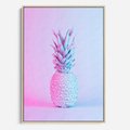 Obraz w ramie 80x120 - Ananas Abstrakcja - ananas, abstrakcja - rama drewno