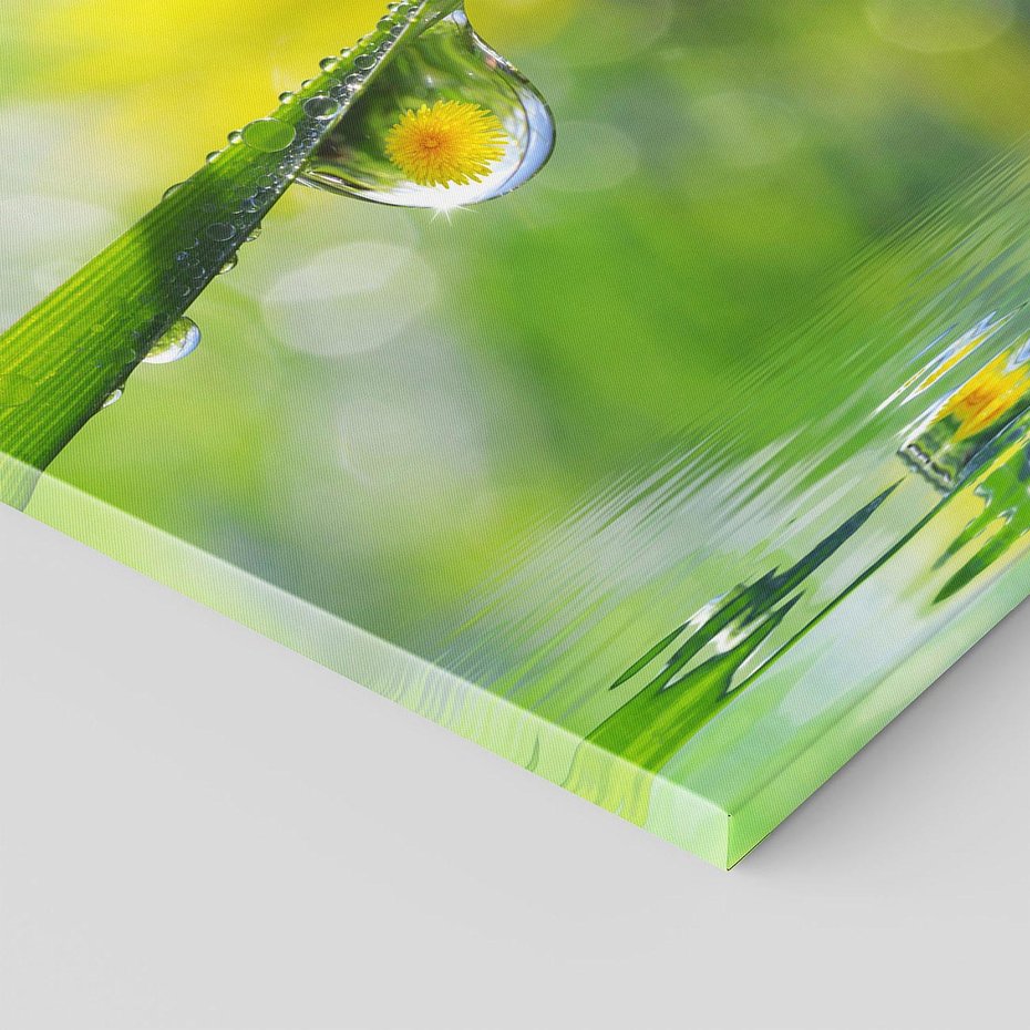 Obraz na płótnie 120x80 - Deszczowa Biedronka - biedronka, deszcz