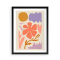 Plakat w ramie 50x70 - Nowoczesne Światło - abstrakcyjny obraz, pastelowe kolory - rama czarna