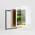 Plakat w ramie 30x40 - Pejzaż Widoczek - widoczek, pejzaż - rama czarna