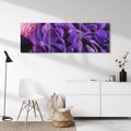 Obraz na płótnie 120x40 - Fioletowa hortensja - kwiaty, hortensja