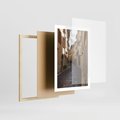 Plakat w ramie 50x70 - Magiczne widoki - uliczka, perspektywa - rama drewno