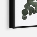 Obraz w ramie 70x100 - Grono Abstrakcji - minimalistyczny plakat, winogrona - rama czarna